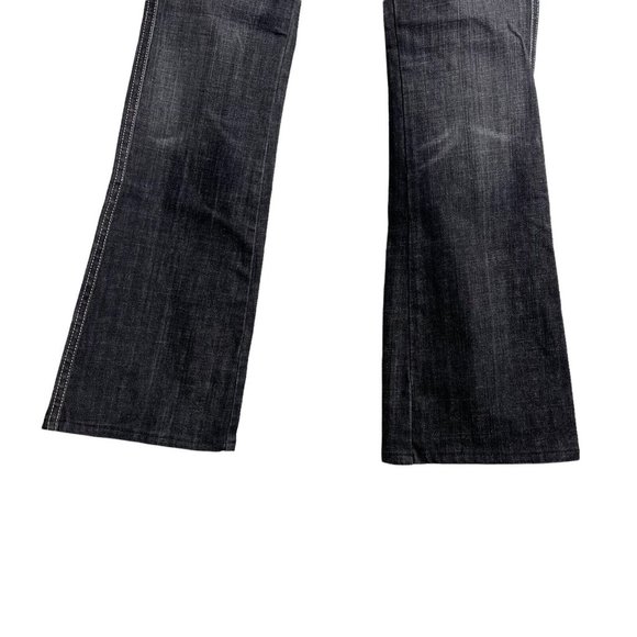 7 For All Mankind "A" Pocket Low Rise Flare Jeans Women's Size 27 U130133U-133U - Picture 3 of 12